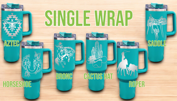 40 oz Tumbler; VARIOUS COLORS AND DESIGNS