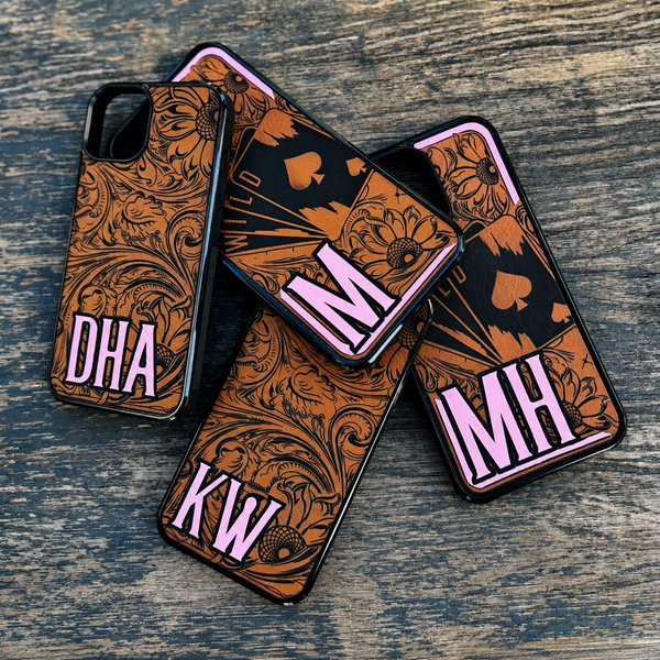 Sunflower Tooled Phone Case