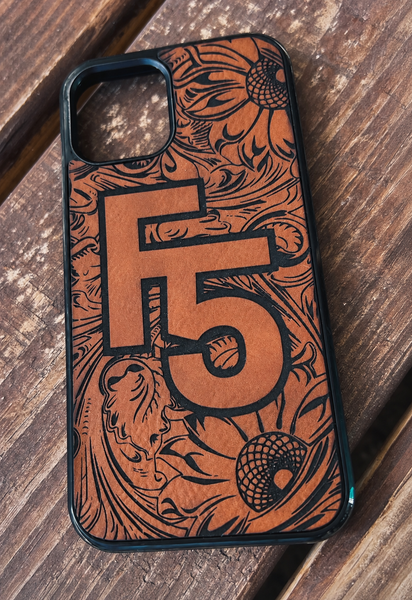 Sunflower Tooled Phone Case