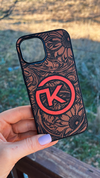 Sunflower Tooled Phone Case