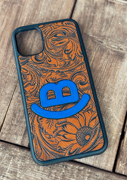Sunflower Tooled Phone Case