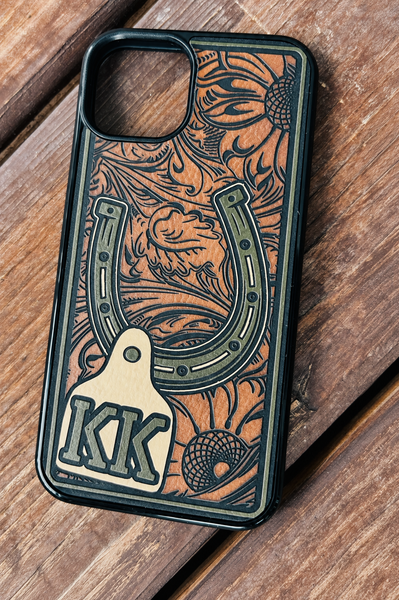 Horseshoe Cowtag Phone Case