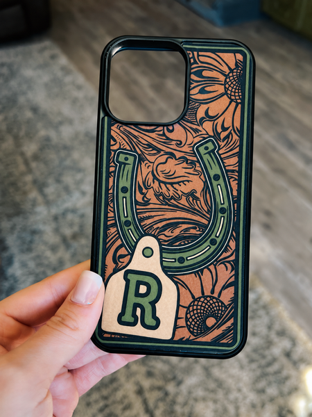 Horseshoe Cowtag Phone Case
